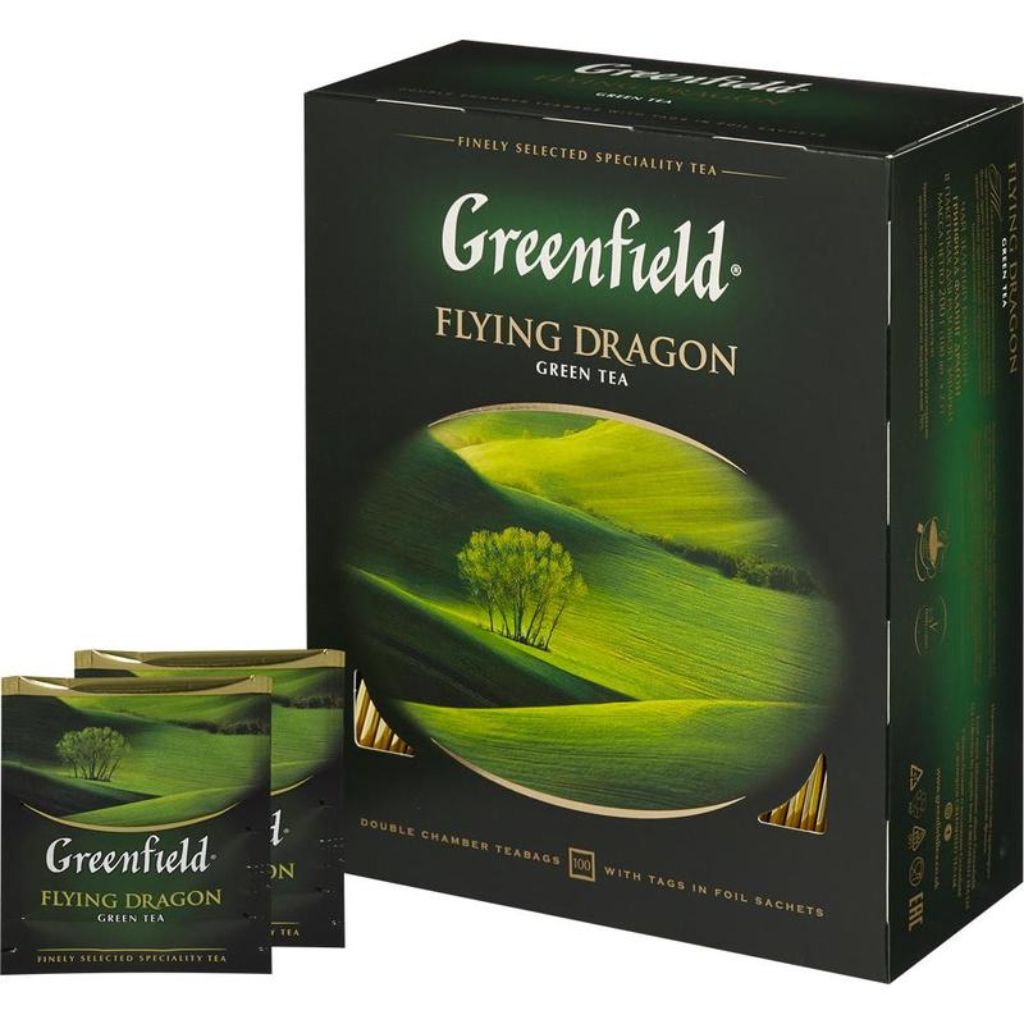 Чай гринфилд в пакетах. Чай зеленый Greenfield Flying Dragon 100 пак. Чай Гринфилд зеленый 100 пакетиков. Чай Гринфилд 100пак зел Flying Dragon. Гринфилд зеленый 100 пакетиков.